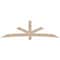 Ekena Millwork Alberta Smooth Timber Gable Bracket, Douglas Fir, 108"W x 31 1/2"H x 3 1/2"D x 5 1/2"F, 7/12 Pitch GBW108X31X0406ALB00SDF - alternate 1